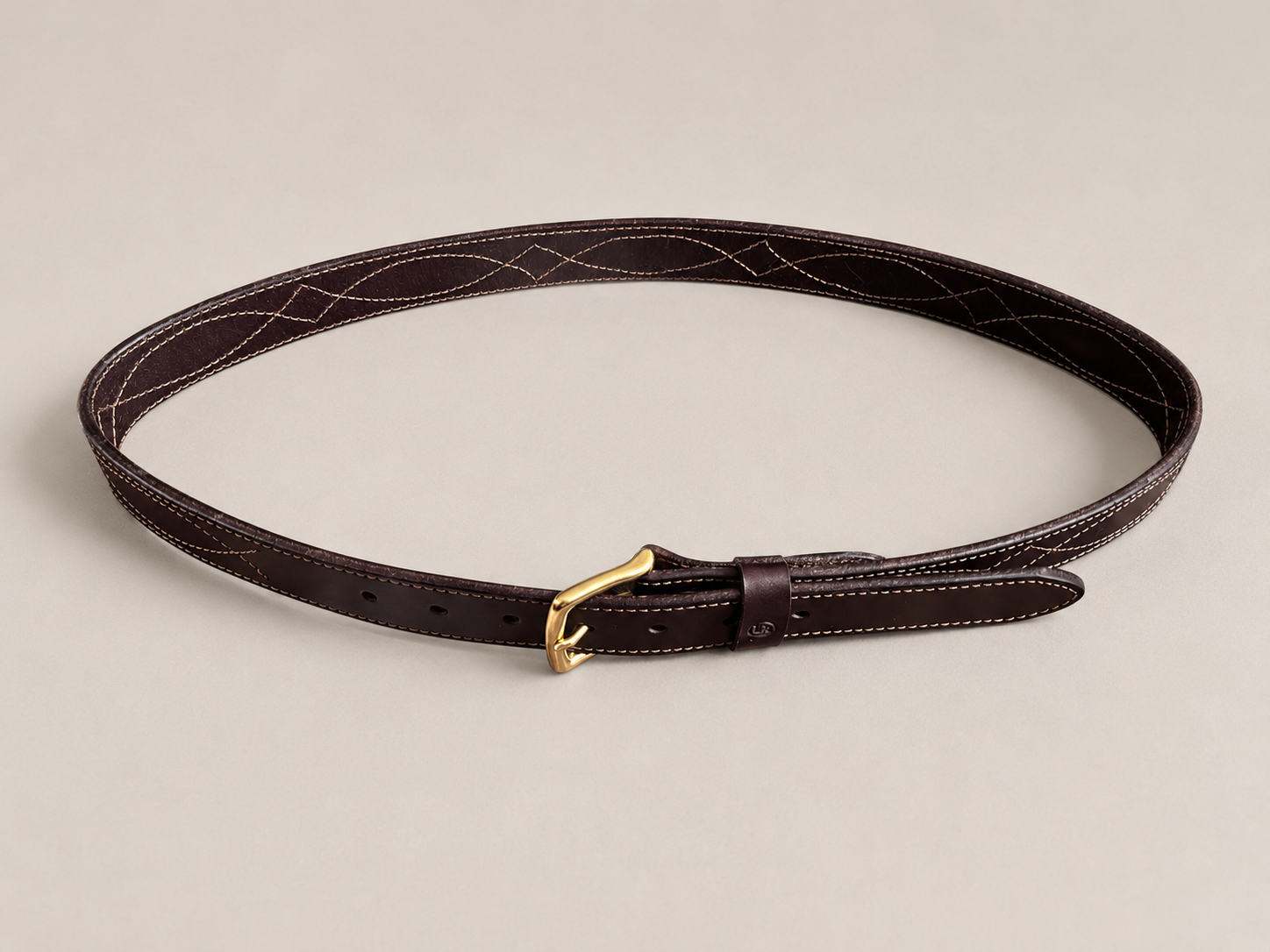 Unisex Gunslinger Stitched Belt